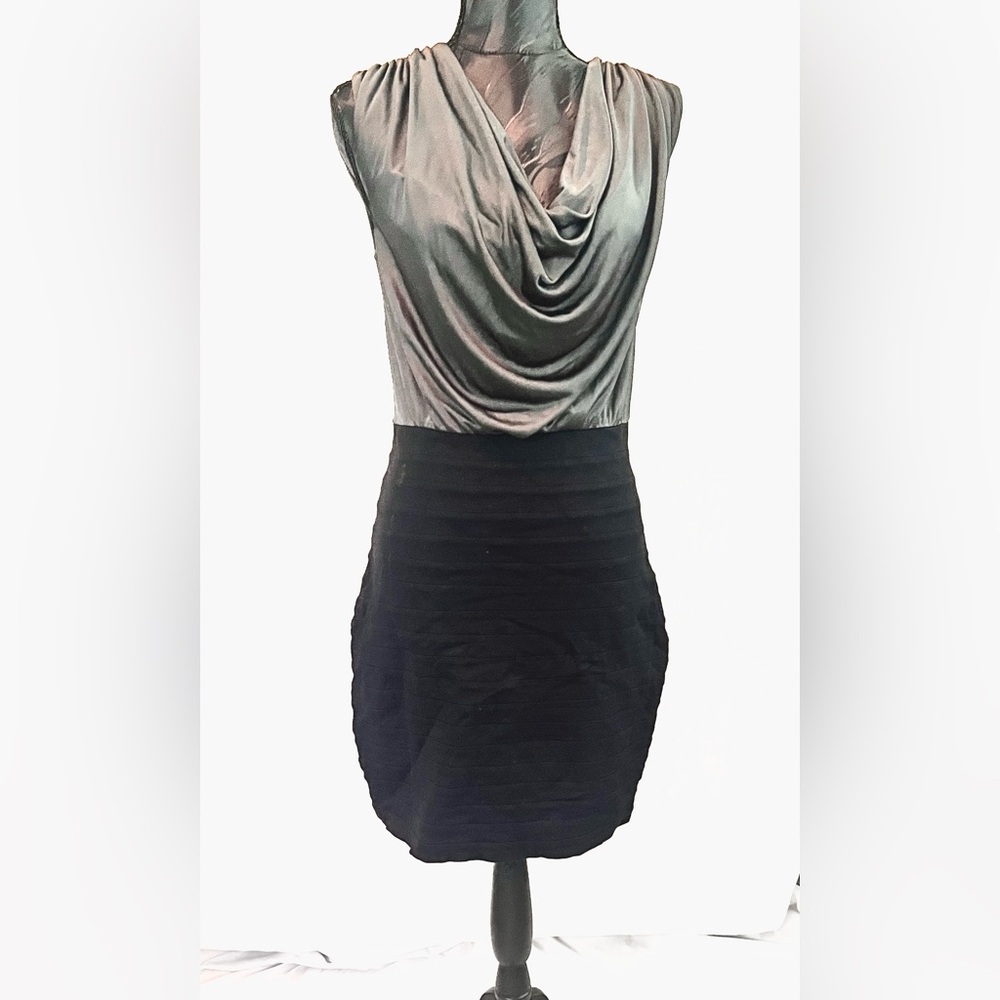 Elegant Black and Gray Women's Dress